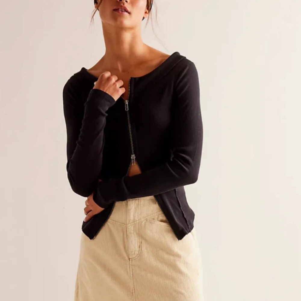 Free People Eye Candy Tee in Black